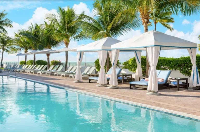 pool chairs and tents