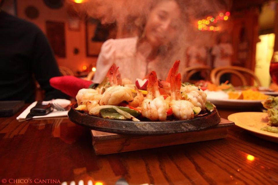 seafood dish on table