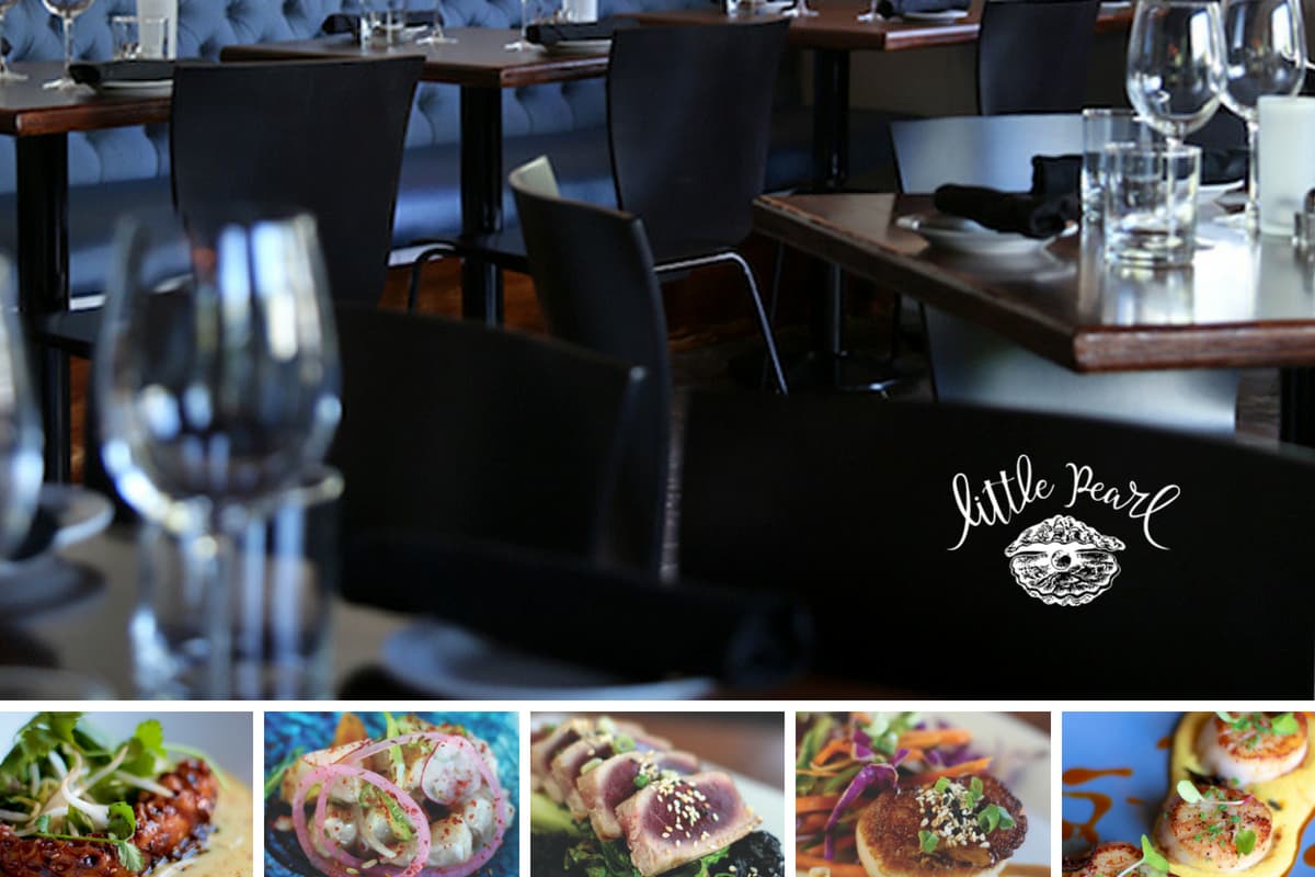 Little Pearl flyer and menu items