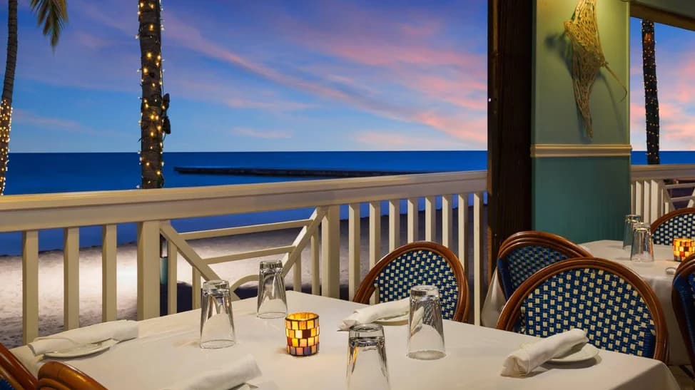 dinning table at night