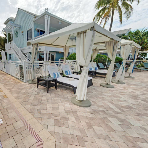 Cabanas for rent.
