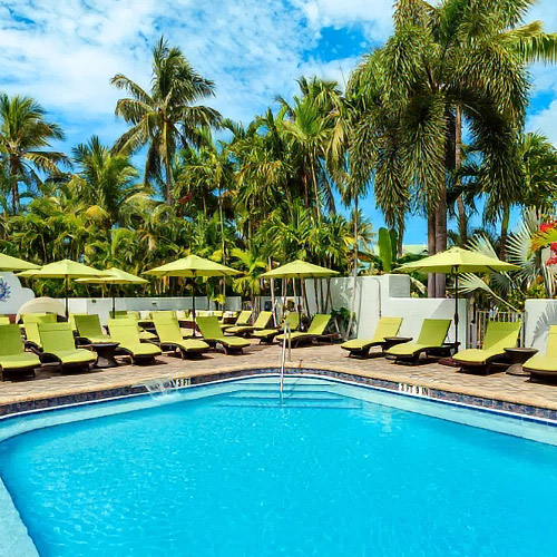 Tranquility Pool lounge area. 
