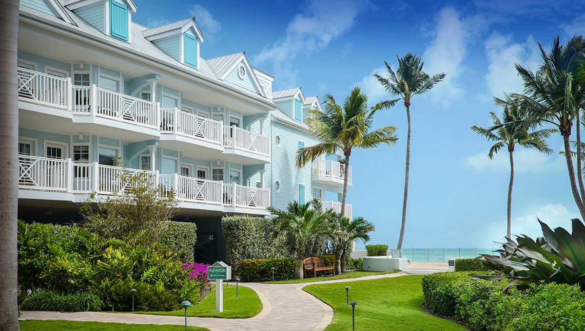 A view of the hotel exterior