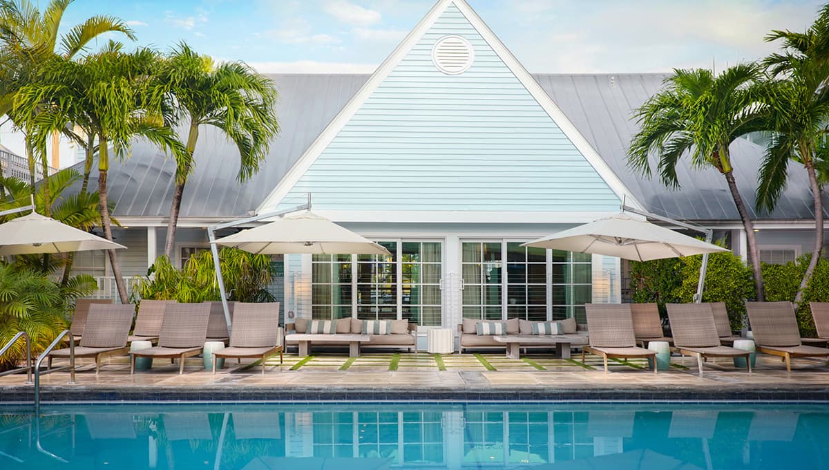 A view of the pool